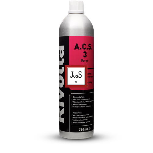 RIVOLTA A.C.S. 3 Spray is a high-performance, residue-free rapid cleaner designed for efficient degreasing and cleaning of metallic surfaces, including brakes and clutches.